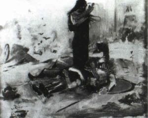Le Suicide D'une Femme Pres D'un Legionnaire Romain by Georges Antoine Rochegrosse