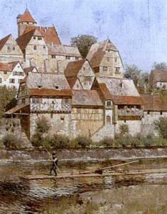Ansicht Von Besigheim Am Neckar by Carl Roechling
