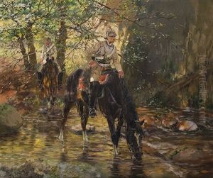 Guard Cuirassiers At Forest Brook
