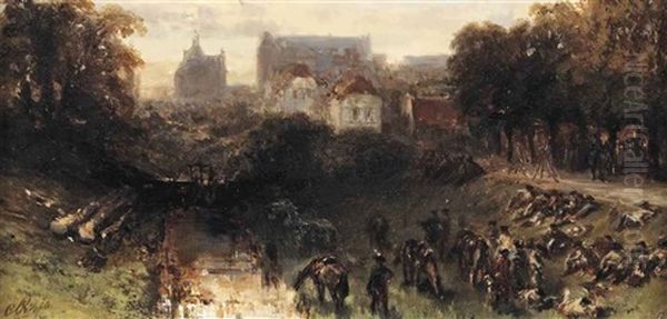 Soldiers Taking A Break - view 1