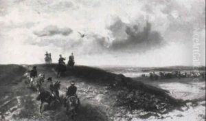 Valkenjacht Op Landgoed Het Loo by Charles Rochussen