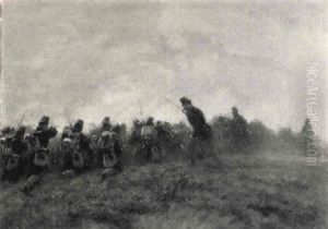 Infanterists In Full Action