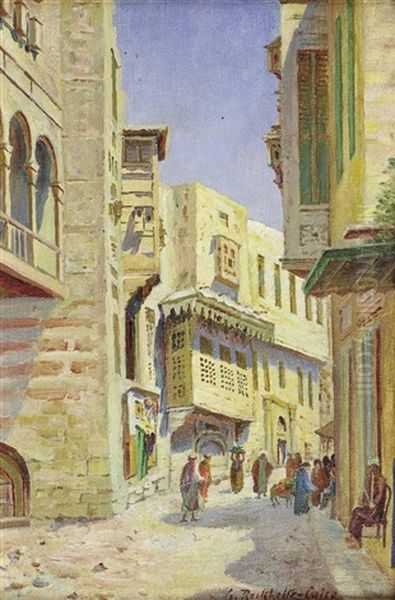 Menschenbelebte Gasse In Kairo - view 1