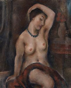 Nude Wearing Necklace by Vera Rockline