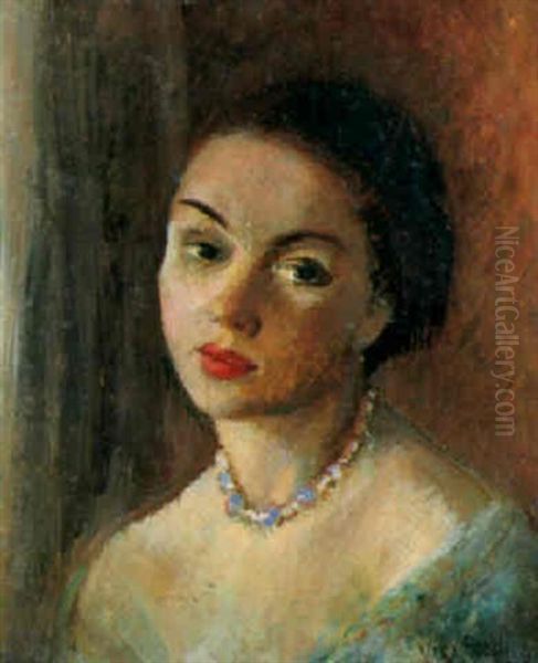Portrait De Femme Au Collier De Perles - view 1