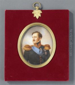 Portrait Des Zaren Nikolaus I by Alois Gustav Rockstuhl
