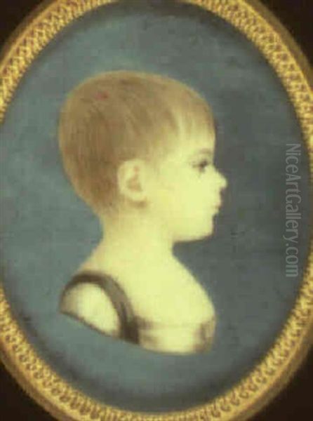Portrait Of A Young Girl In Profile To The Right - view 1