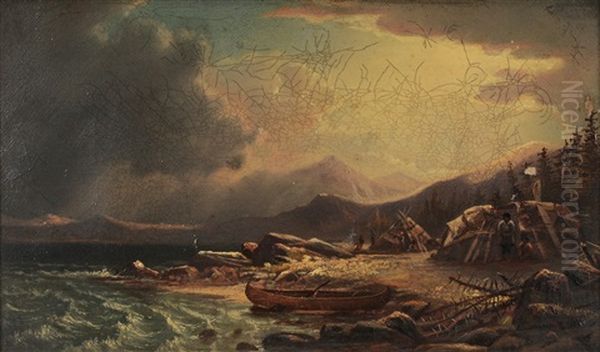 Grove Point, Coast Of Labrador, With Inuit Village - view 1