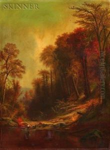 Headed Back To Camp (view Of The Adirondacks?) by Augustus Rockwell