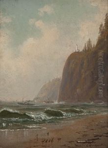 Coastal Cliffs On The Pacific by Cleveland Rockwell