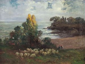 Pascolo In Riva Al Mare by Leonardo Roda