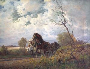 Paesaggio Con Figura E Cavalli Paesaggio Con Figura E Cavalli