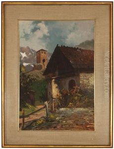 La Vecchia Di Bardonecchia, Village Scene In The Province Of Turin, Italy La Vecchia Di Bardonecchia, Village Scene In The Province Of Turin, Italy