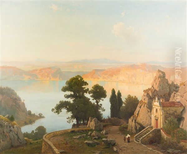Blick Auf Den Lago Di Nemi - view 1