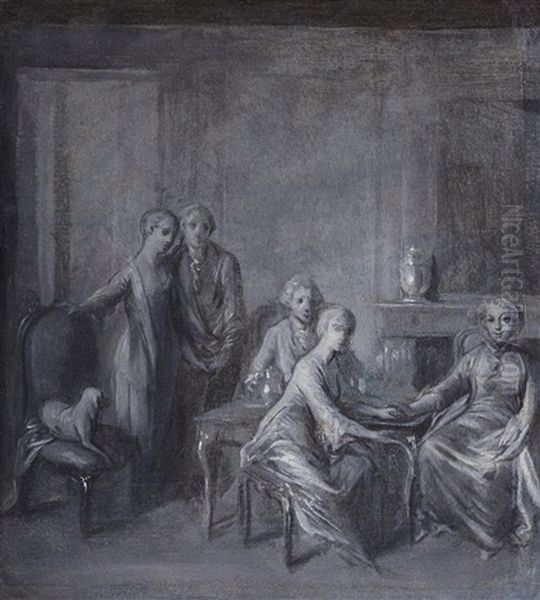 An Interior With Five Figures, Possibly The Artist's Family - view 1