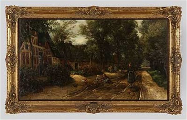 Belebte Dorfstrase - view 1
