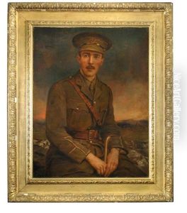 Portrait Of Lieutenant Joseph Parkes In Uniform by William Thomas Roden