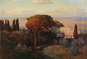 View Of The Villa Falconieri by Max Roeder