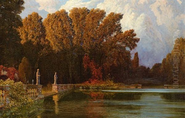 Italienische Seeansicht In Geheimnisvoller Abendstimmung - view 1