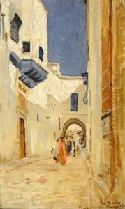 Tunis. Blick In Eine Altstadtgasse by Max Roeder