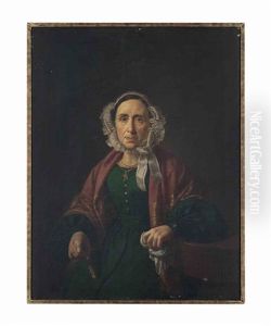 Portrait Of A Lady, Three-quarter-length, Seated, In A Green Dress... And A Portrait Of A Man, Three-quarter-length, Seated At His Writing Desk (pair) Portrait Of A Lady, Three-quarter-length, Seated, In A Green Dress... And A Portrait Of A Man, Three-quarter-length, Seated At His Writing Desk (pair)