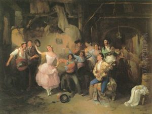 Juerga Flamenca En La Feria by Manuel Rodriguez De Guzman