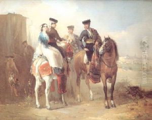 La Romeria by Manuel Rodriguez De Guzman
