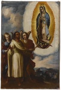 Virgen De Guadalupe Y Juan Diego by Juan Rodriguez Juarez