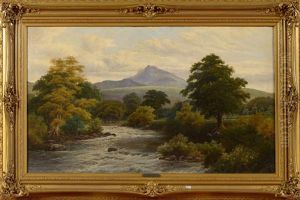 Paysage Ecossais A La Riviere Mouvementee by Clarence Roe