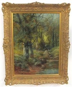 Sketching By A Woodland Brook