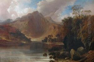 Calm On A Highland Loch by Clarence Roe