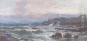 Coastal View At Dusk by Clarence Roe