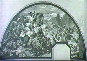 Mittelalterliche Schlacht. by Ernst Roeber