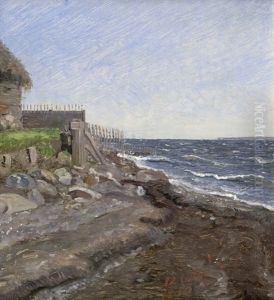 Der Strand Von Hellebaek by Jorgen Roed