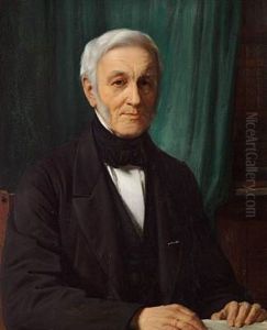 Portrait Of Johan Gottfried Burman Becker by Jorgen Roed