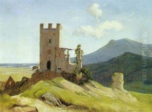 Italiensk Borgruin by Jorgen Roed
