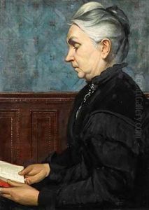 Portrait Der Clara Stockhausen by Ottilie W. Roederstein