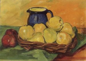 Stilleben Mit Blauem Krug by Ottilie W. Roederstein