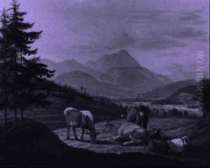Auf Der Bergweide by Jakob Roedler