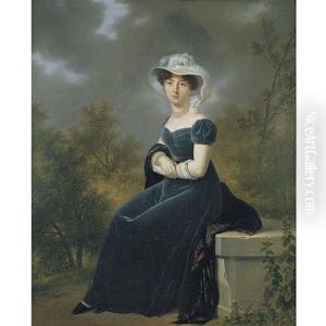 Portrait Of A Woman by Adolphe Eugene Gabriel Roehn