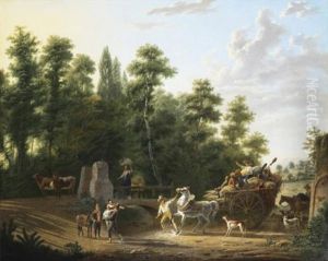 Le Passage Du Gue by Adolphe Eugene Gabriel Roehn
