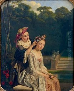 La Couronne De Fleurs by Jean Alphonse Roehn