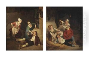 Teasing The Farmers Hand (pair)