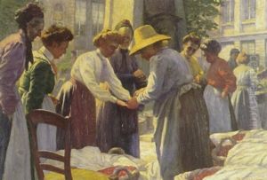 La Marchande De Fraises by Eduard Roelant