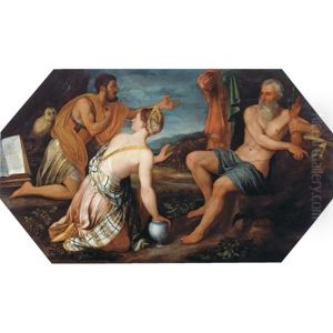 Mythological Scene With Jupiter by Juan de las Roelas