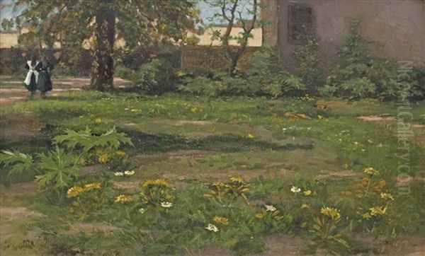Girls In A Spring Garden - view 1