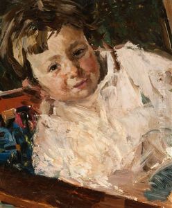Portrait Of Erna Siegel by Otto Willem Albertus Roelofs