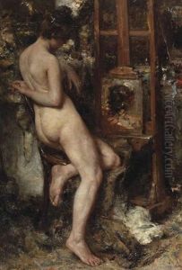 In De Rust (model In The Artist's Studio)