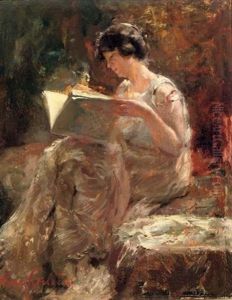 In 't Atelier - Mientje Admiring A Portfolio