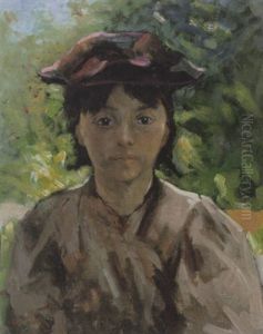 Portret Van Een Meisje by Otto Willem Albertus Roelofs